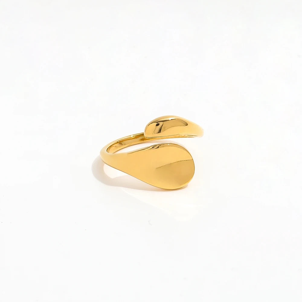 Solid Vermeil Ring - 18k Gold Plated