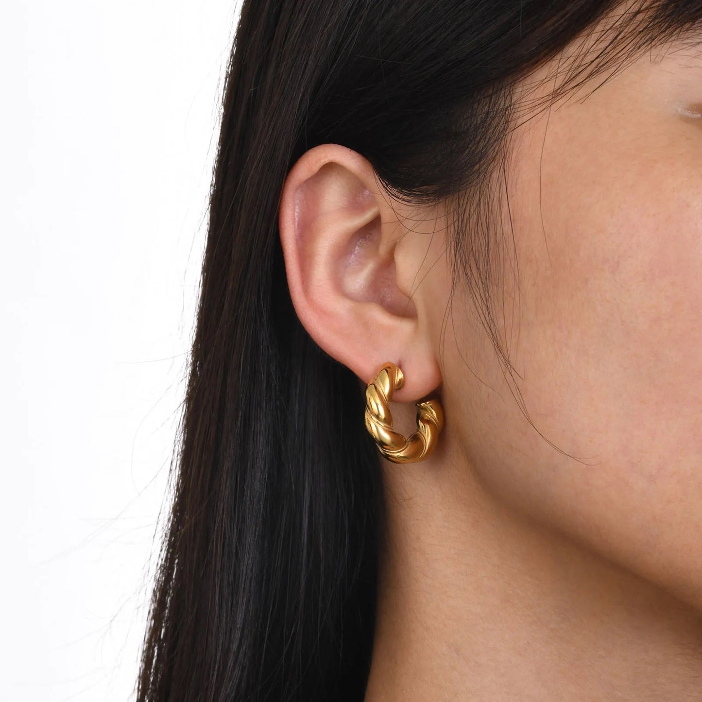 18K Gold Plated Stainless Everyday Earring