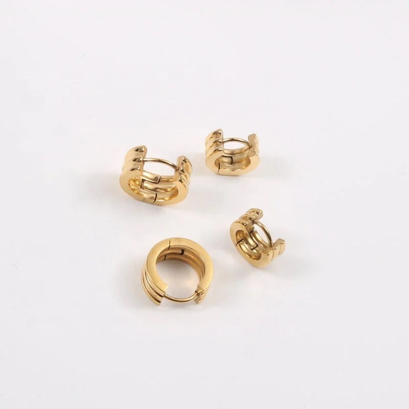 Minimalist 18K Gold Plated Small Hoop Earring