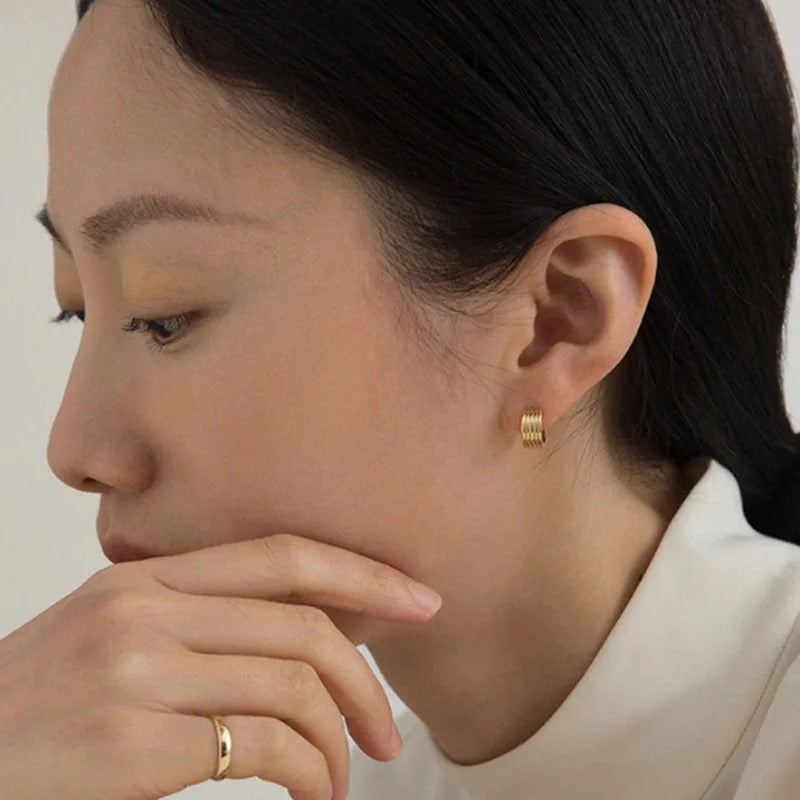 Minimalist 18K Gold Plated Small Hoop Earring