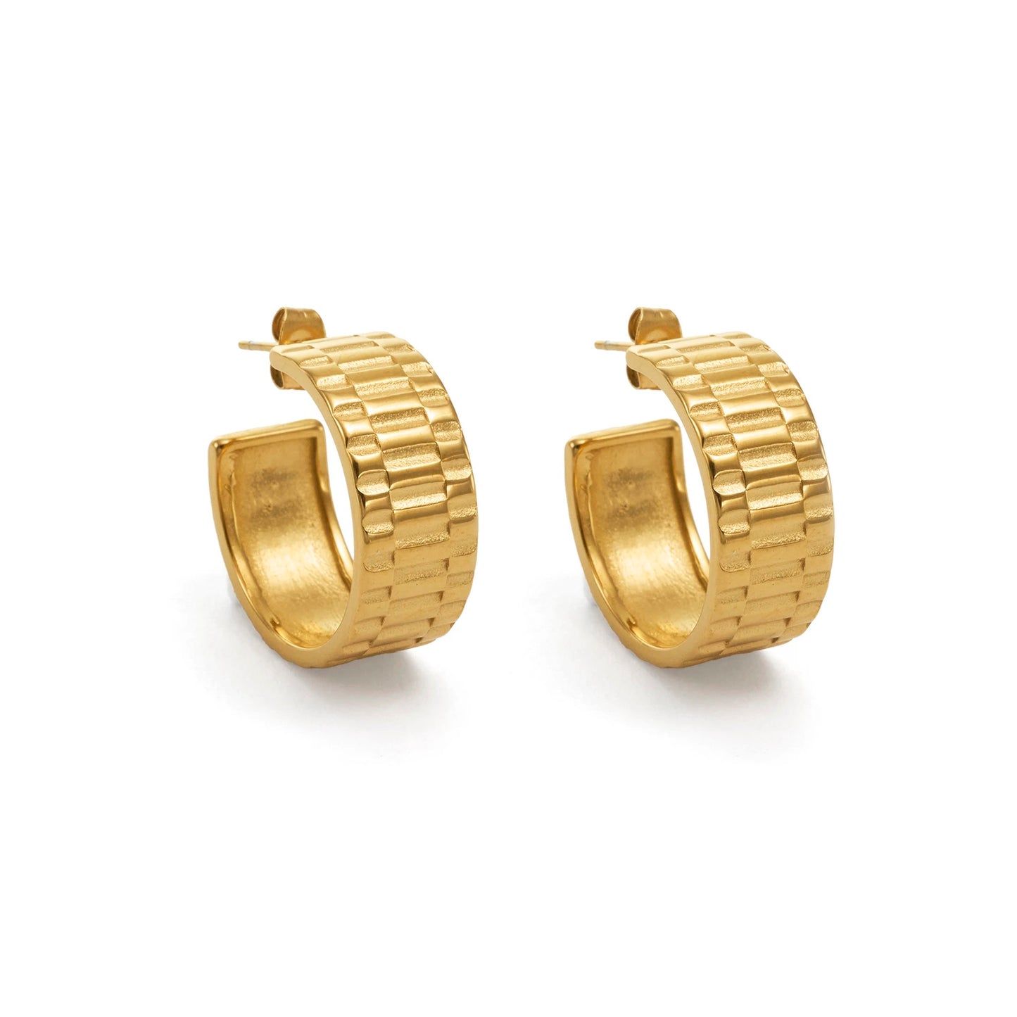 Classic 18k Gold Hoops Earrings For Her
