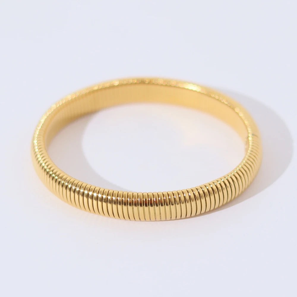 18K Gold Plated Herringbone Bracelet
