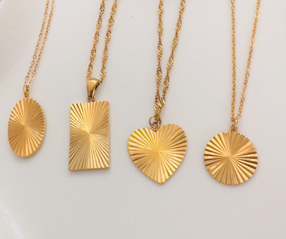 18K Gold Plated Sun Signature Necklace