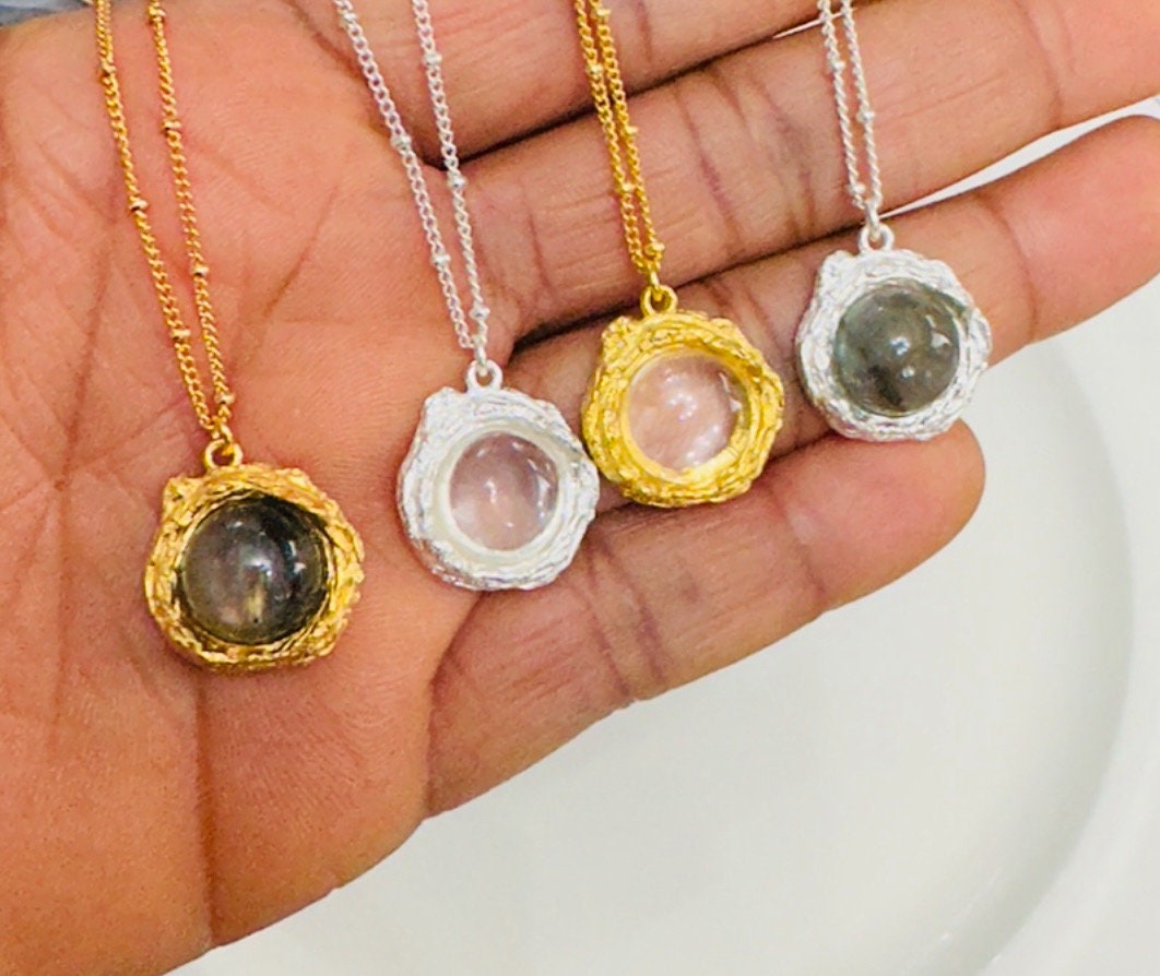 Sterling Silver Moonstone Necklace