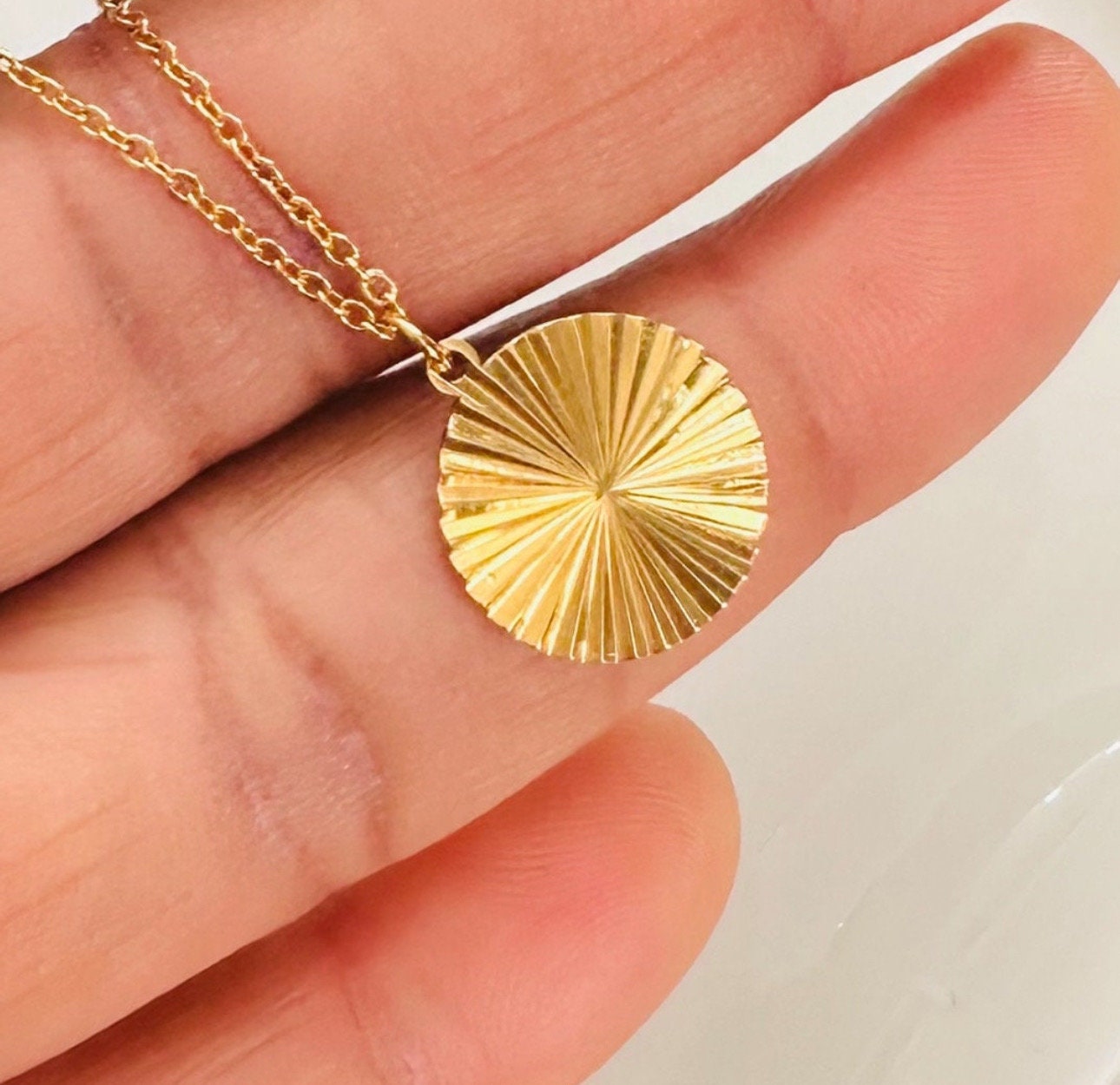 Classic Gold Coin Minimalist Necklace