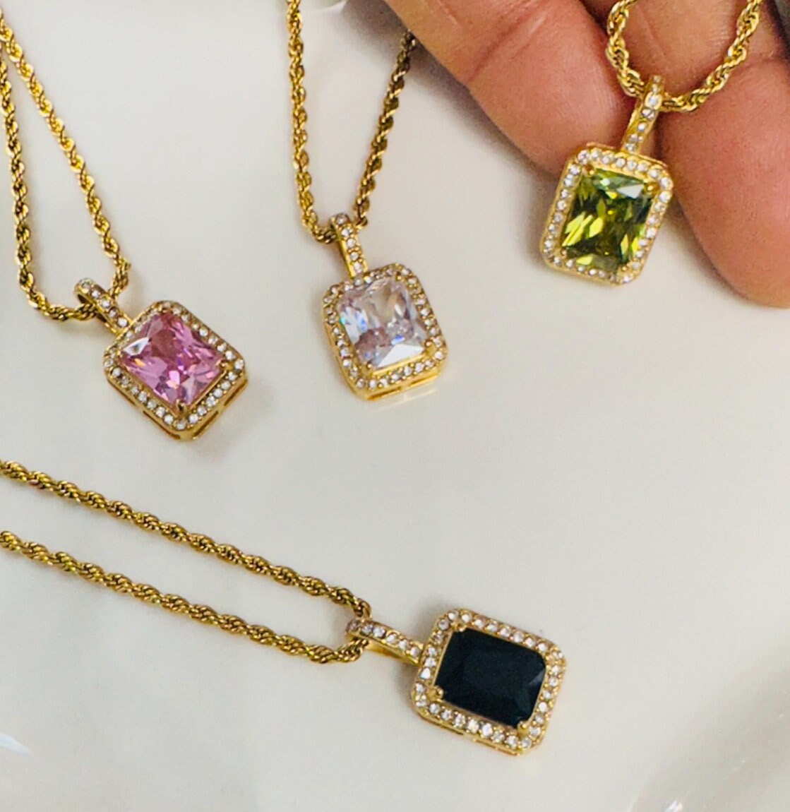 Dazzling Zirconia Pendant Necklace