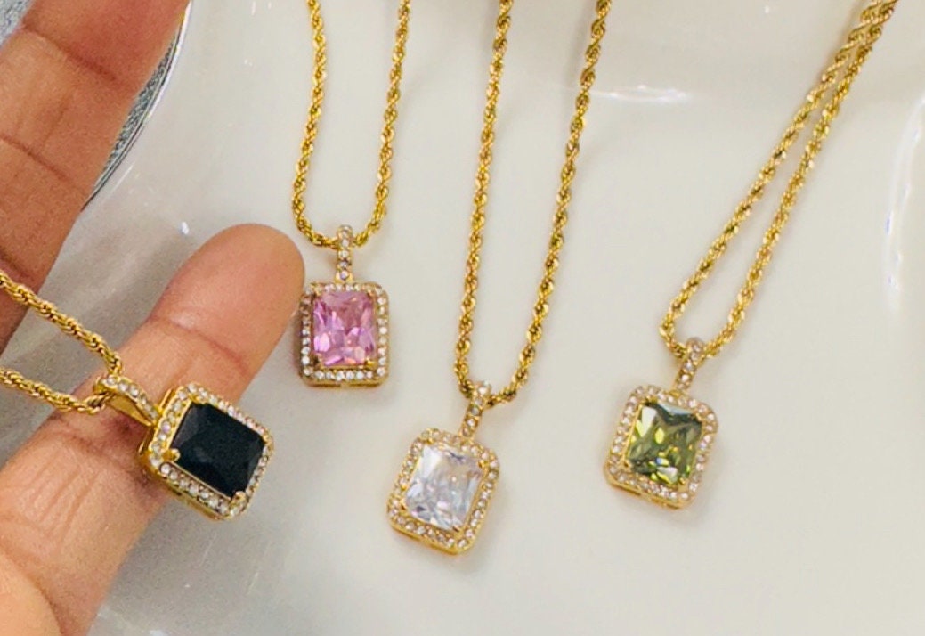 Dazzling Zirconia Pendant Necklace