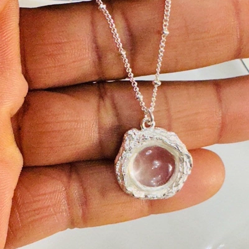 Sterling Silver Moonstone Necklace