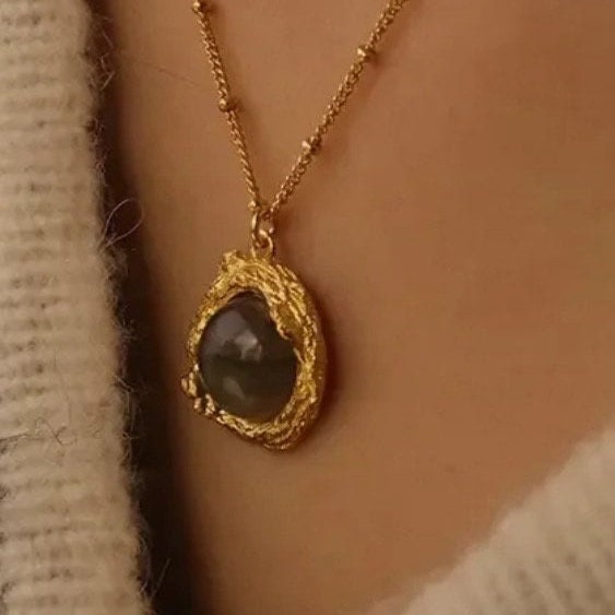 Sterling Silver Moonstone Necklace