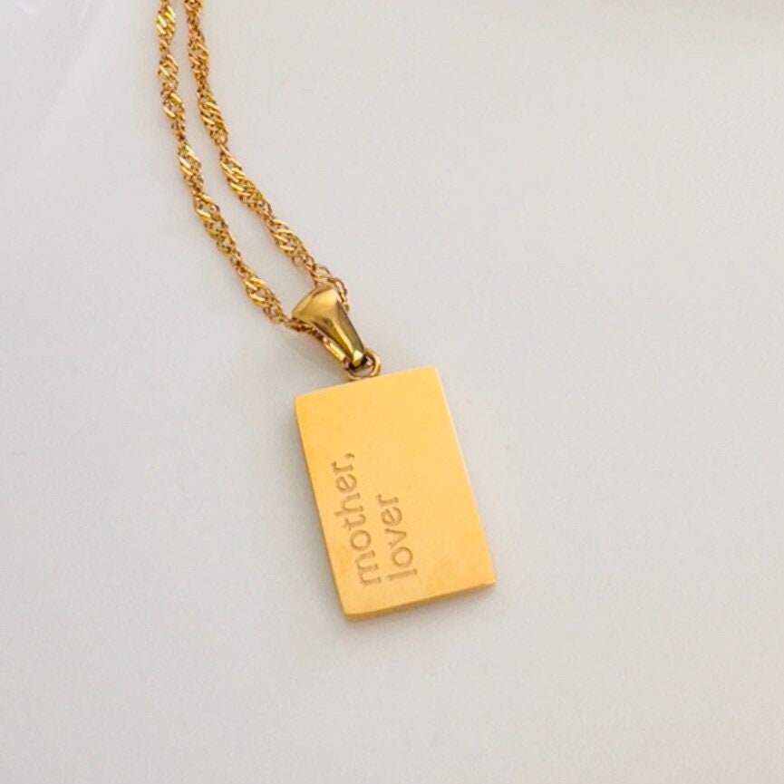 18K Gold Plated Stainless Steel Necklace For Mum