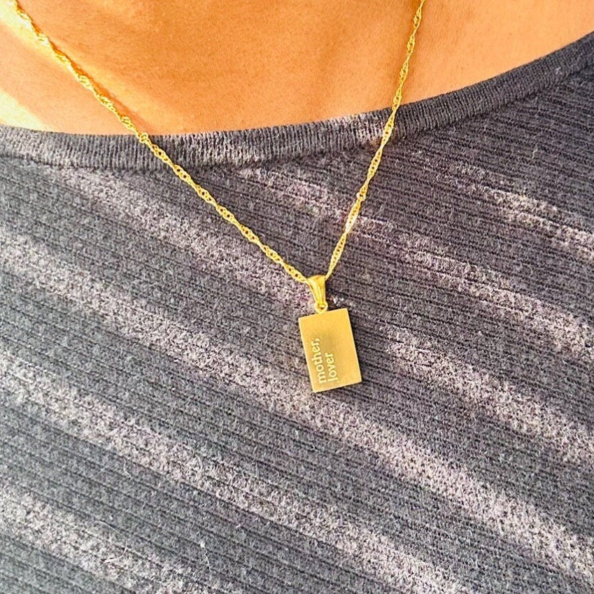 18K Gold Plated Stainless Steel Necklace For Mum
