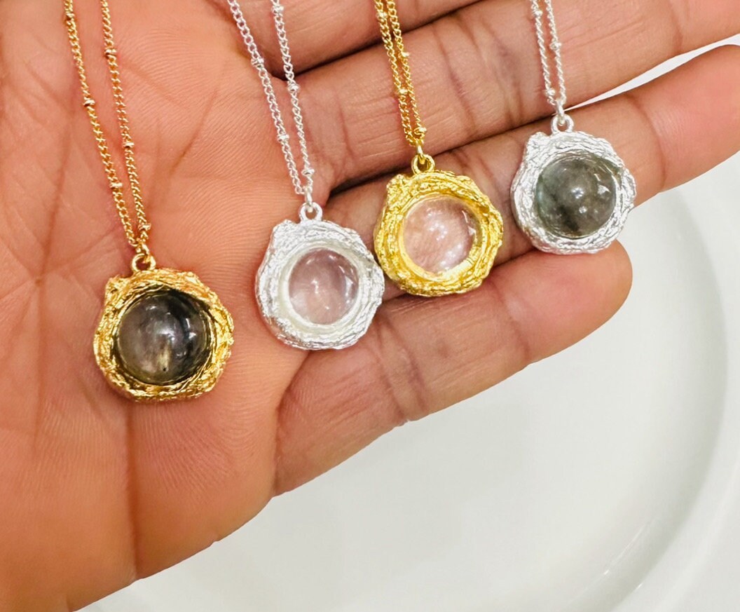 Sterling Silver Moonstone Necklace