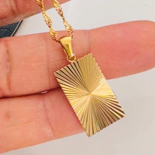 18K Gold Plated Sun Signature Necklace