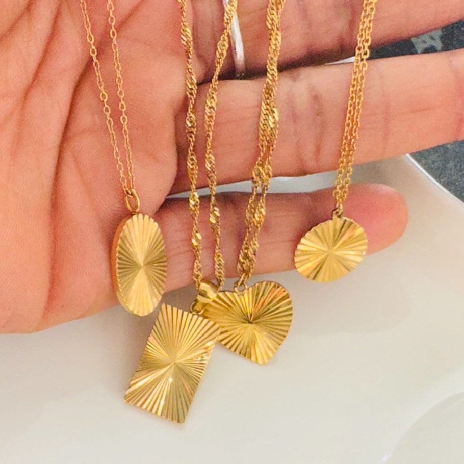 18K Gold Plated Sun Signature Necklace