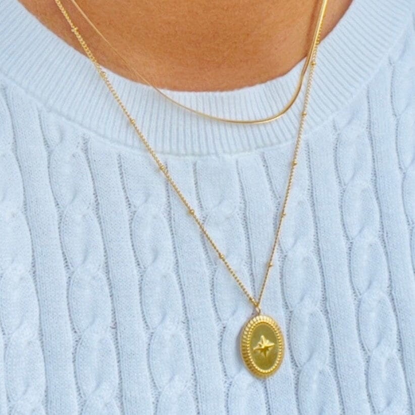 18K Gold Plated Star Pendant Necklace