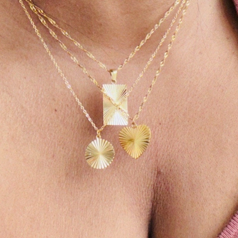 Dainty Sun Symbol Celestial Necklace