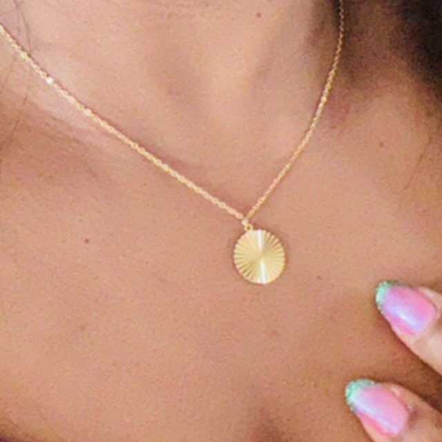 Dainty Sun Symbol Celestial Necklace