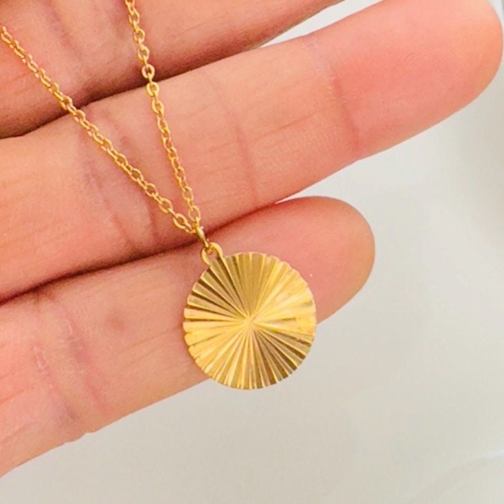 Dainty Sun Symbol Celestial Necklace