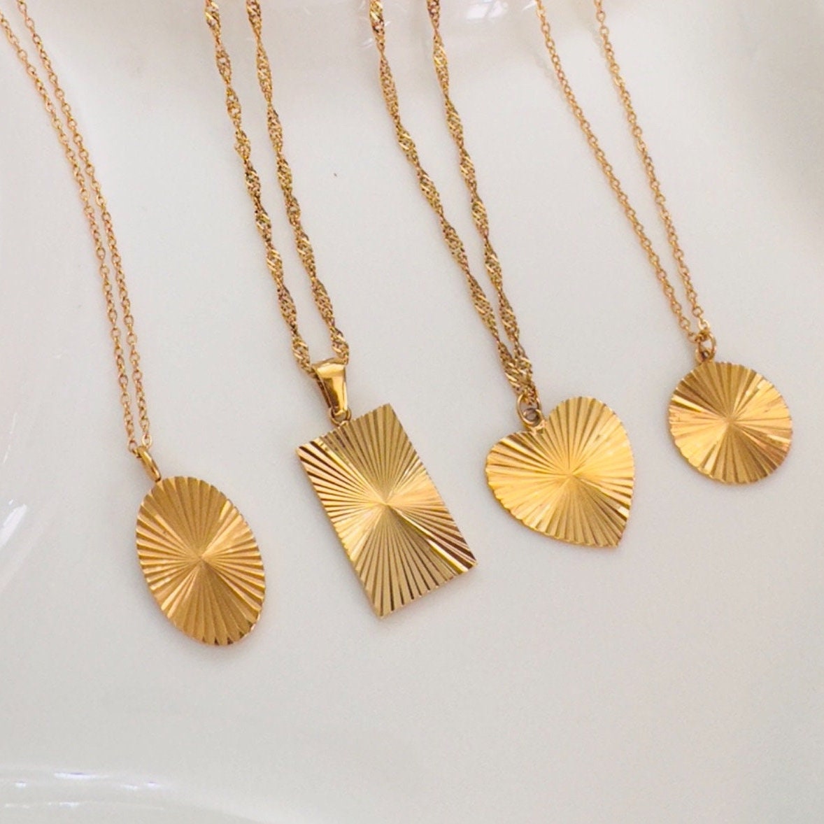 Dainty Sun Symbol Celestial Necklace