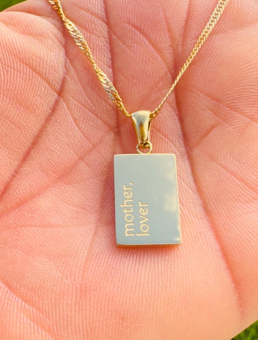 18K Gold Plated Stainless Steel Necklace For Mum