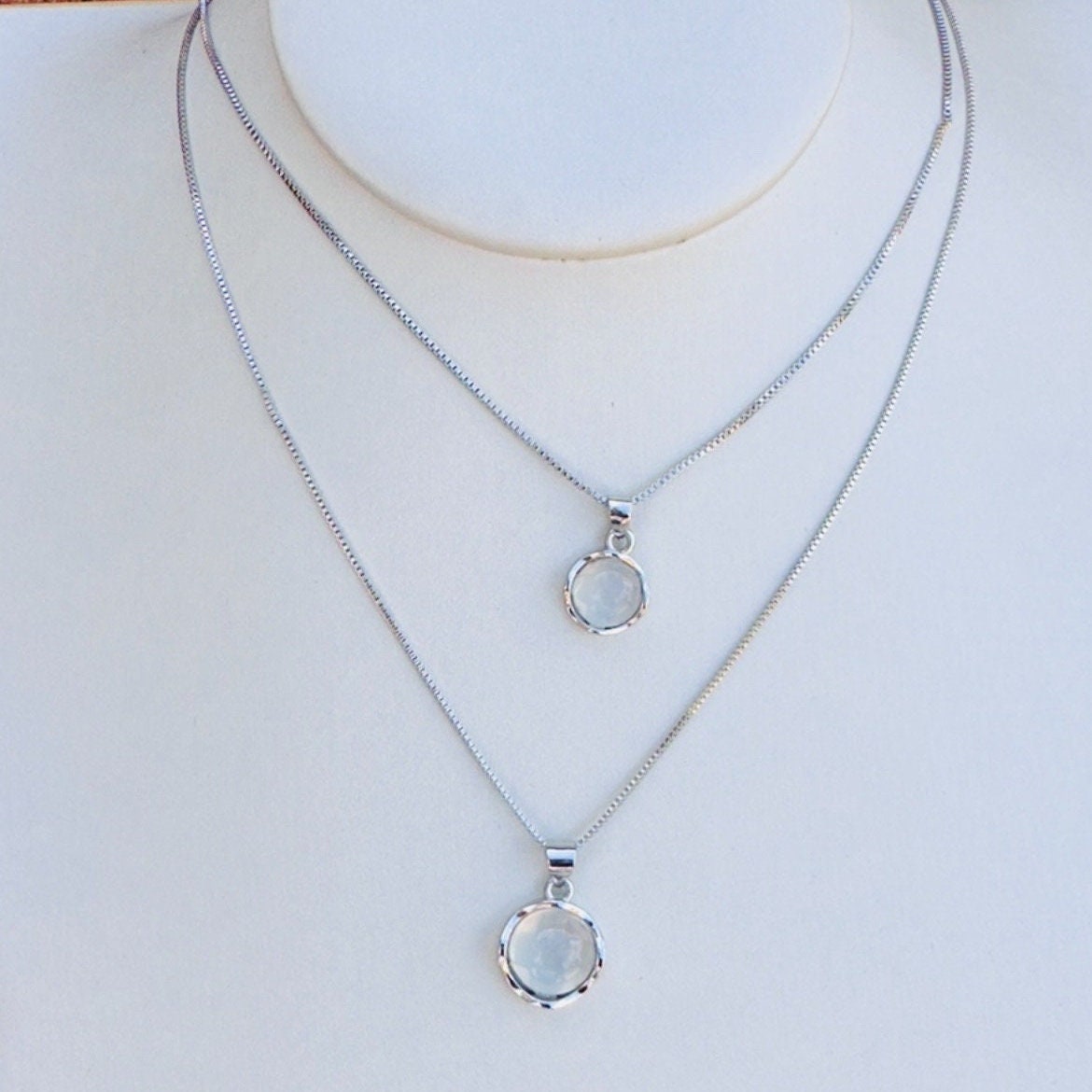 Sterling Silver Moonstone Necklace