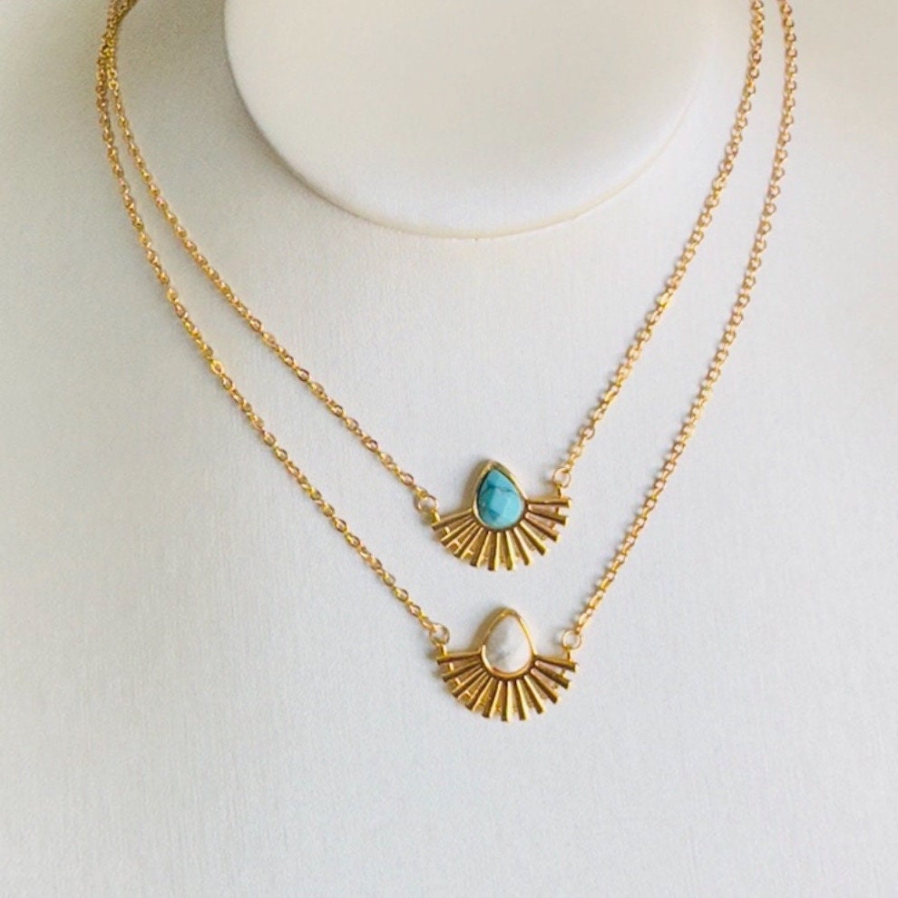 Gold Chain Sun Necklace