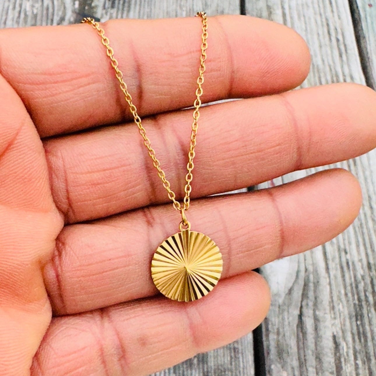 Classic Gold Coin Minimalist Necklace