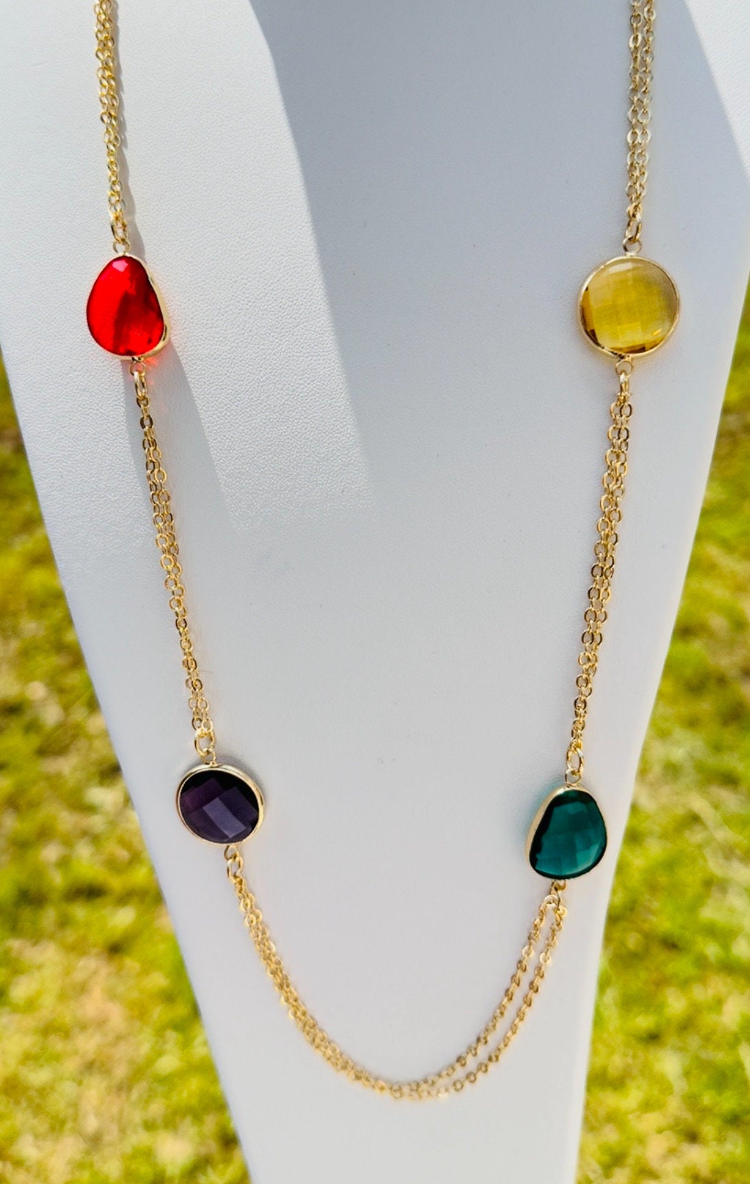 Colorful Boho Charm Necklace