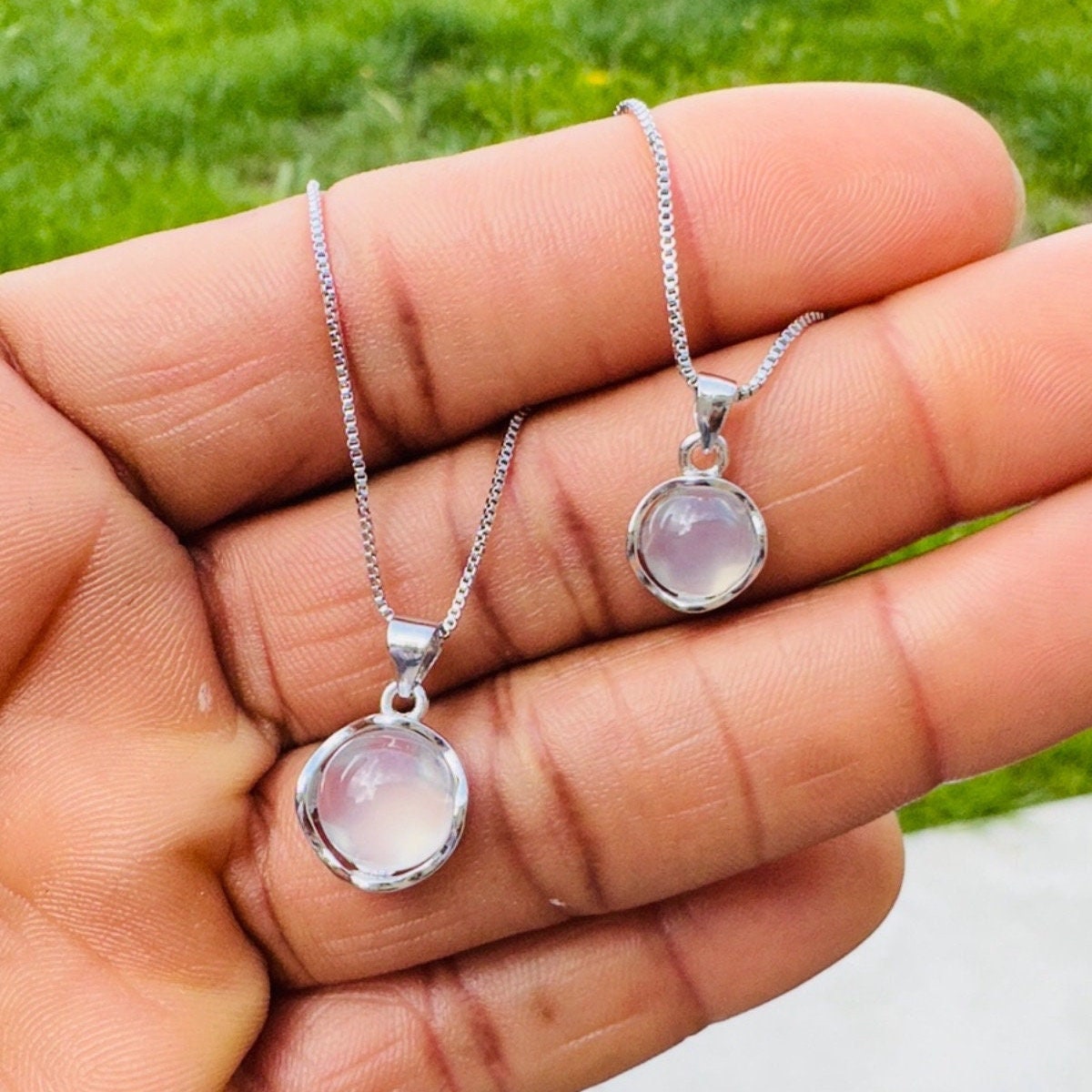 Sterling Silver Moonstone Necklace