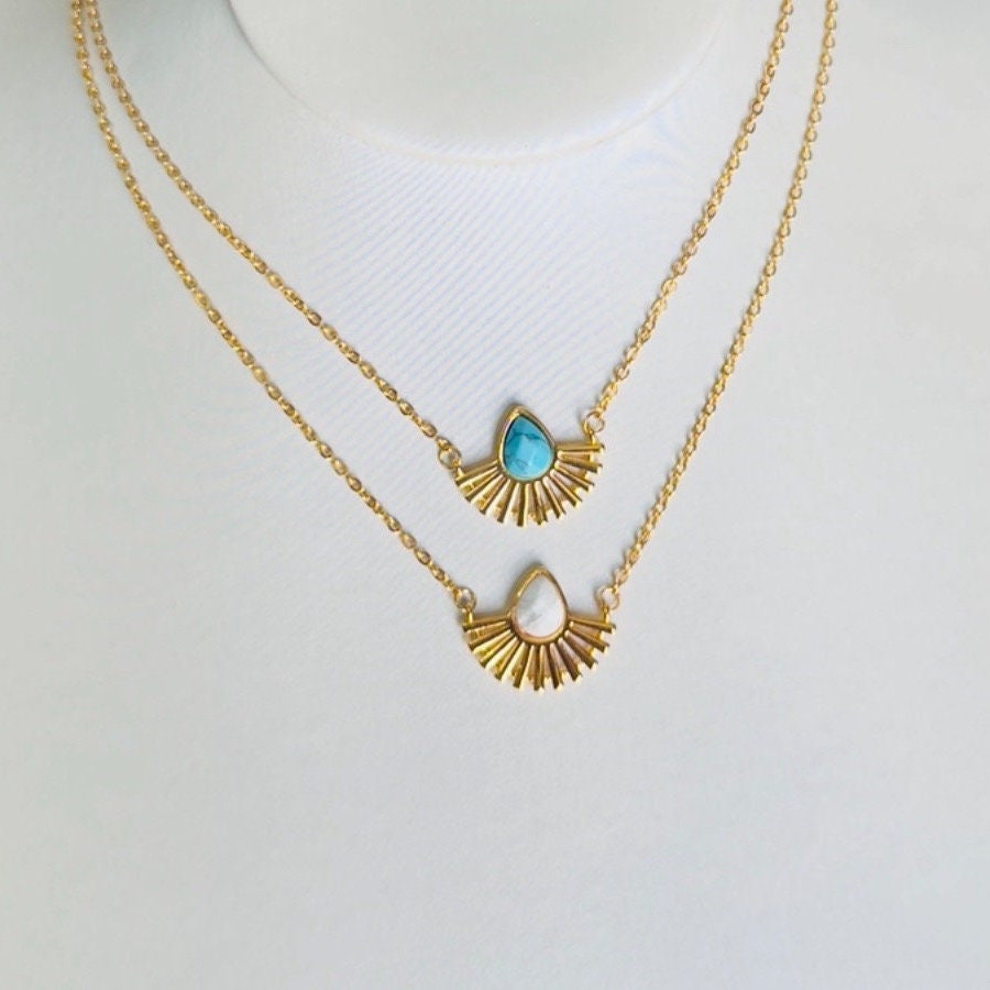 Gold Chain Sun Necklace
