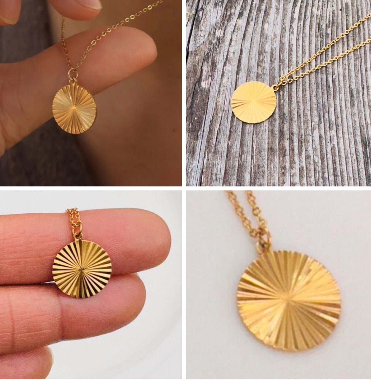 Classic Gold Coin Minimalist Necklace