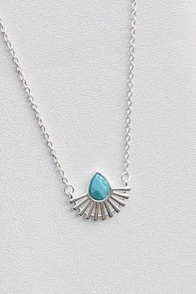 Silver Sun Choker Necklace