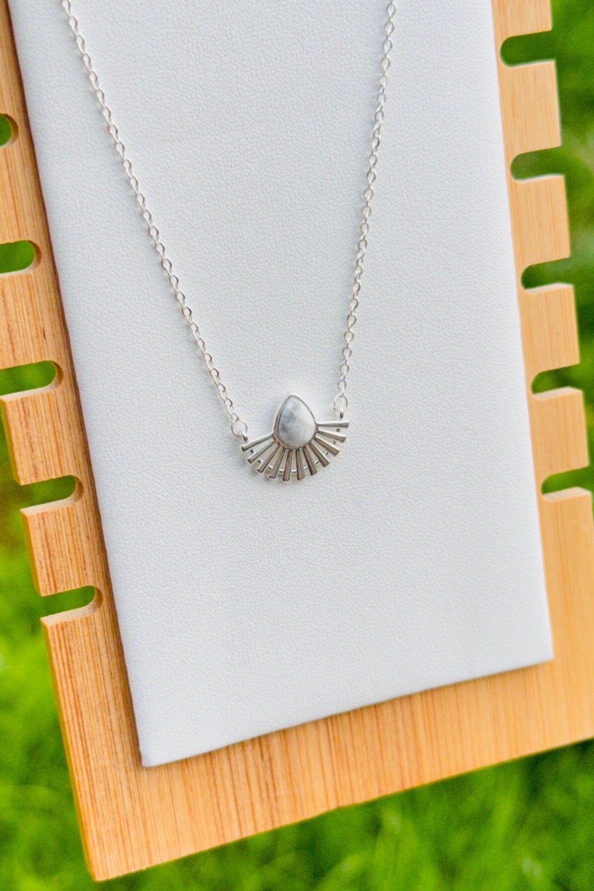 Silver Sun Choker Necklace