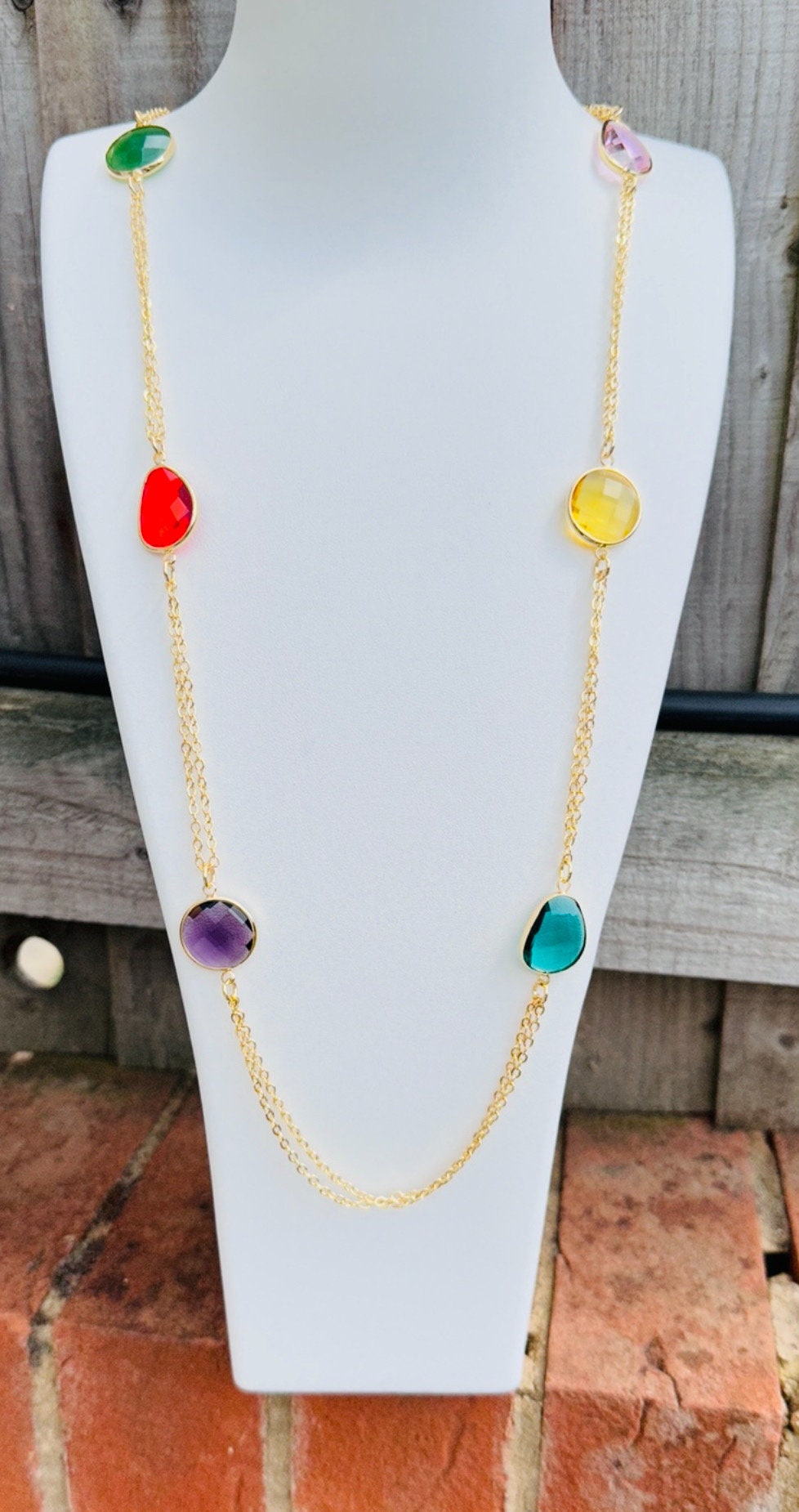 Colorful Boho Charm Necklace