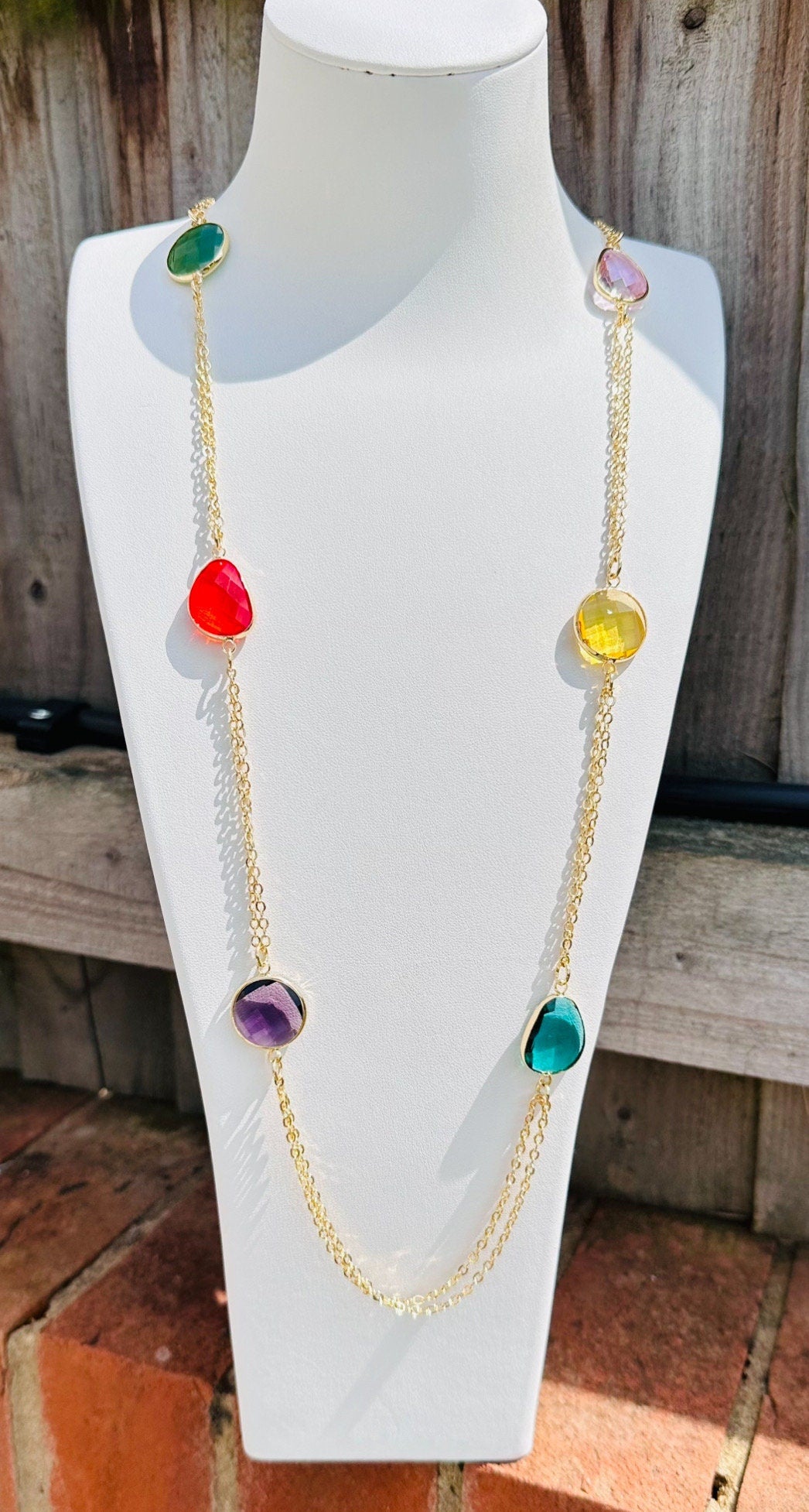 Colorful Boho Charm Necklace
