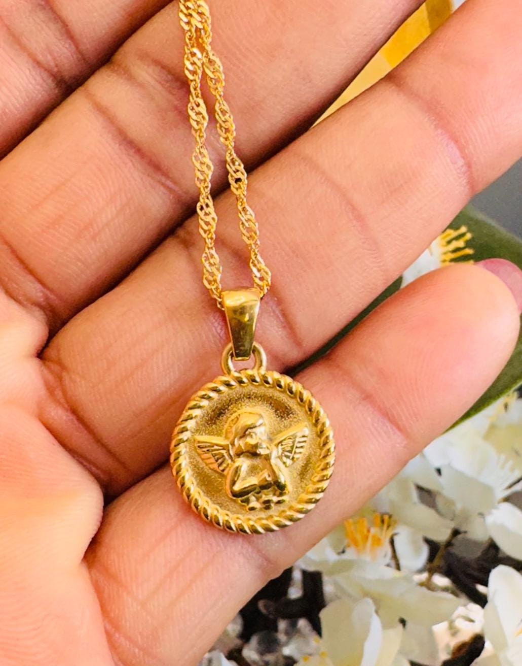 Dainty 18k Gold Charm