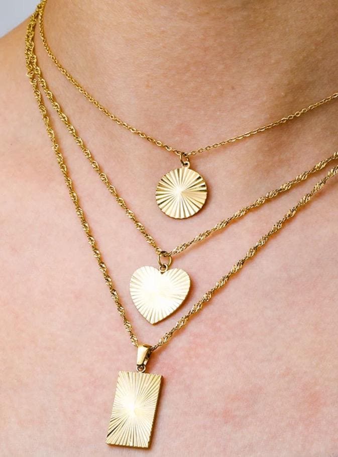 18K Gold Plated Sun Signature Necklace