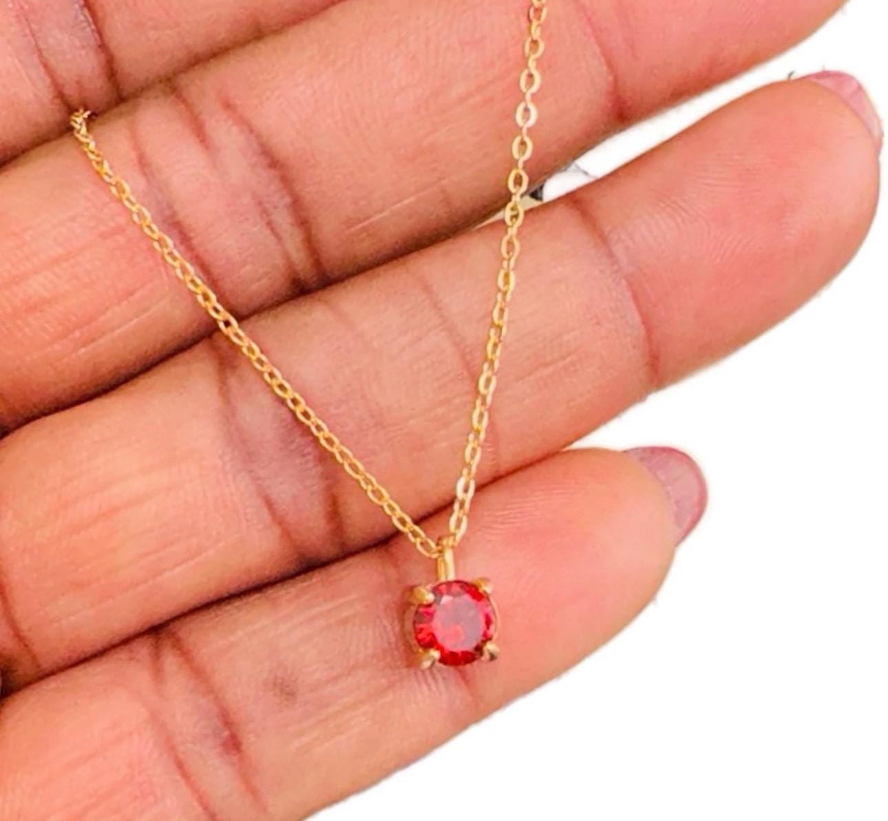 Minimalist Cubic Zircon 18K Gold Plated Necklace