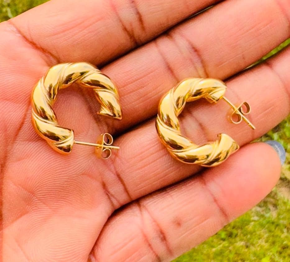 18K Gold Plated Stainless Everyday Earring