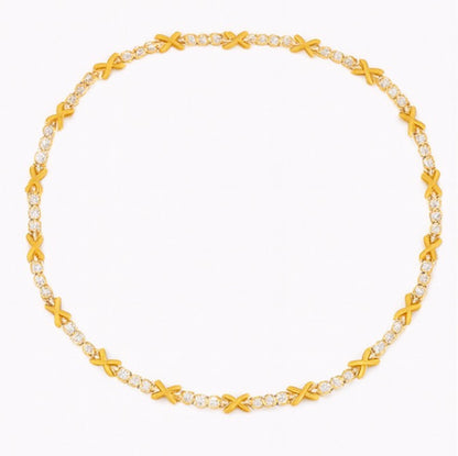 Gemma Owen XO Kiss Necklace with Crystal Charm Bracelet