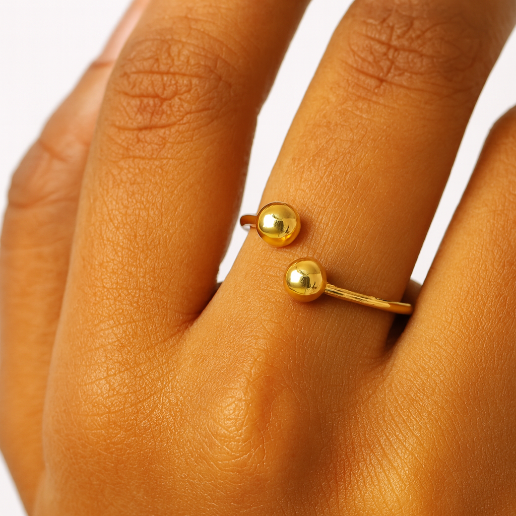 Dainty Simple Adjustable Minimalist Gold Plated Ring - Non Tarnish
