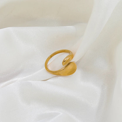 Solid Vermeil Ring - 18k Gold Plated