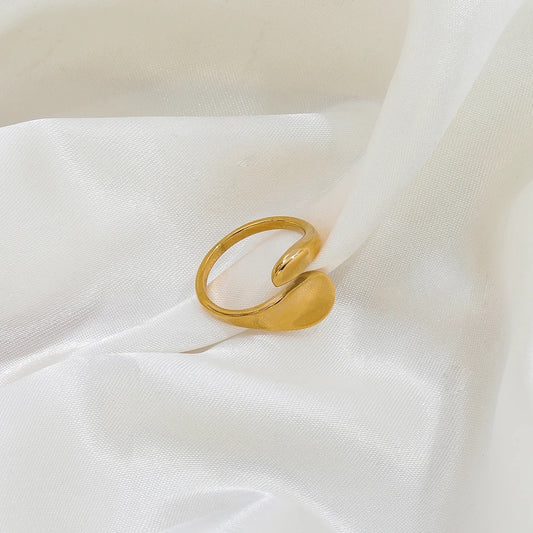 Solid Vermeil Ring - 18k Gold Plated