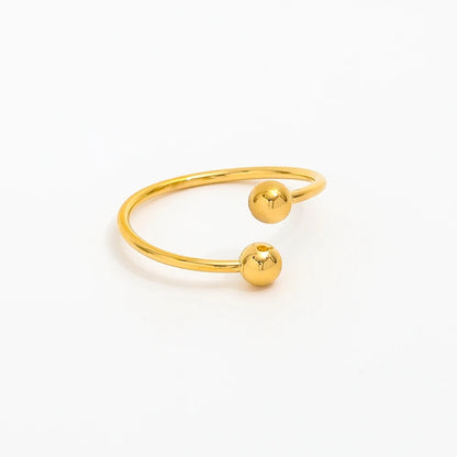 Dainty Simple Adjustable Minimalist Ring - Gold