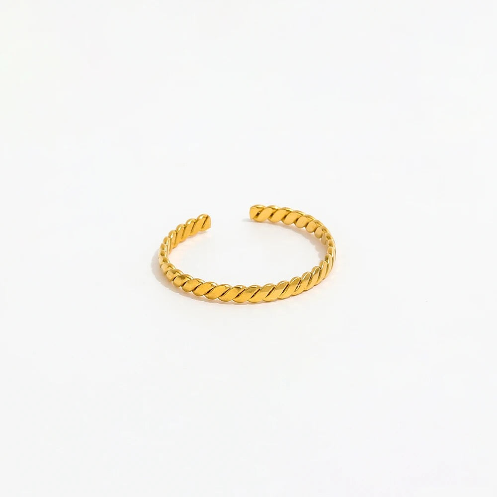 2 Sets of Minimalist Open Ring - Gold