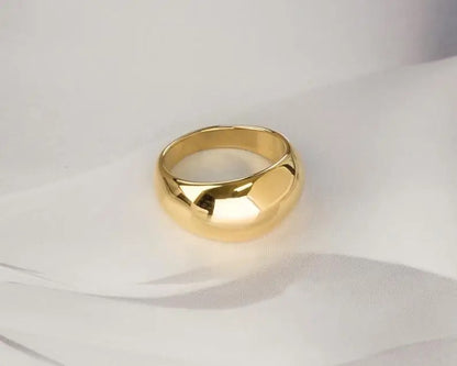 18K Gold Stackable Solid Ring