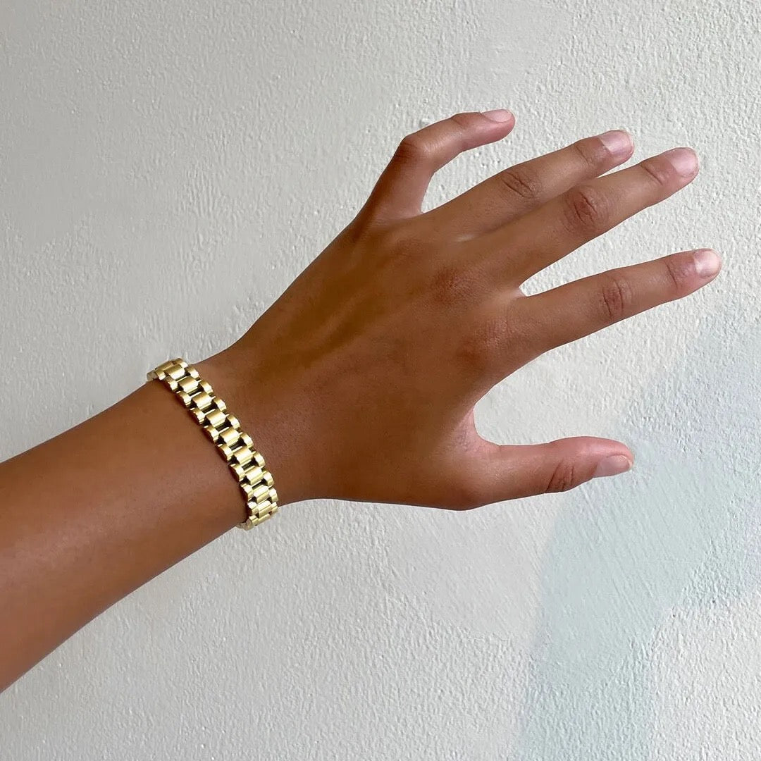 18K Gold Plated Chunky Bracelet