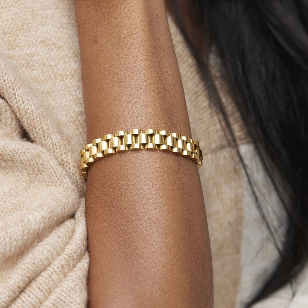 18K Gold Plated Chunky Bracelet