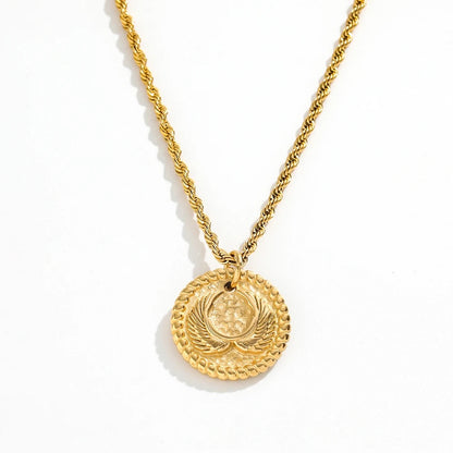 18k Gold Plated Guardian Angel Necklace