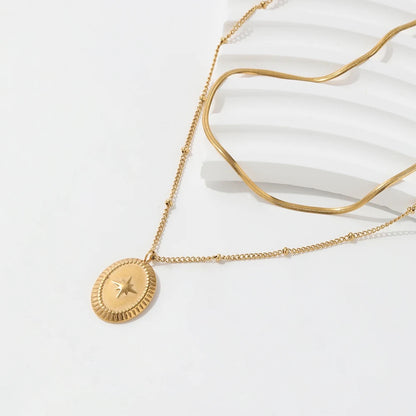 18K Gold Plated Star Pendant Necklace